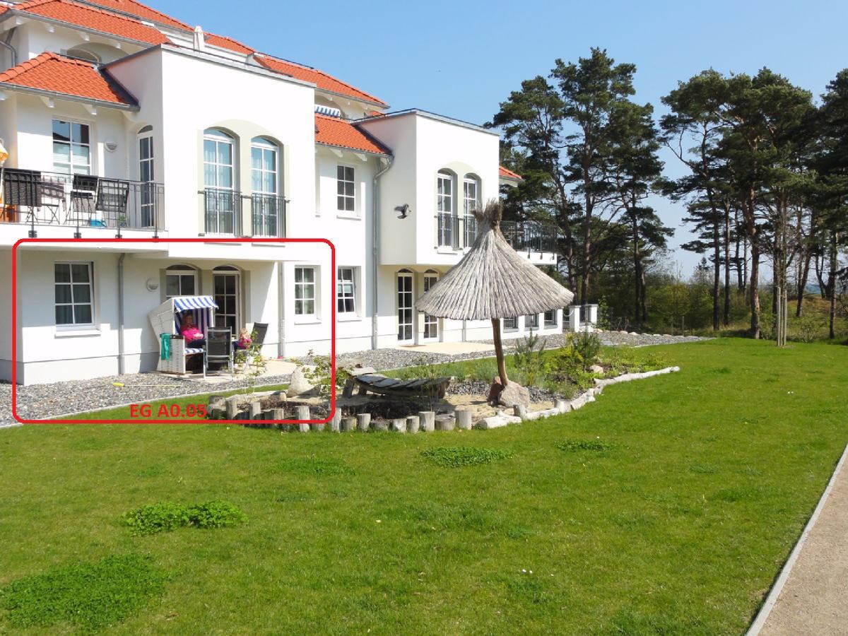 3 Zimmer Ferienwohnung Haus Meeresblick Mit Meerblick A005 Mit Suedterrasse Und Strandkorb Baabe Esterno foto